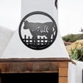 thumbnail image 3 of 3D Metal Wall Art Hanging Silhouette Animal Ornament Artwork Office Farmhouse Decoration , Cow, 3 of 7