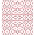 thumbnail image 3 of Pink Duvet Cover Set, Vintage Retro Tile with Geometrical Shapes Triangles Squares Lines Art Print, Decorative 3 Piece Bedding Set with 2 Pillow Shams, King Size, Pink and White, by Ambesonne, 3 of 3