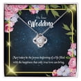 thumbnail image 2 of To My Wife On Your Wedding Infinity Knot Necklace Message Card, 2 of 7