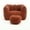 Brown, variant on Square Bean Bag Chair with Footrest,Home Leisure Lazy Sofa,Filled in High Resilient Foam,Olive Green