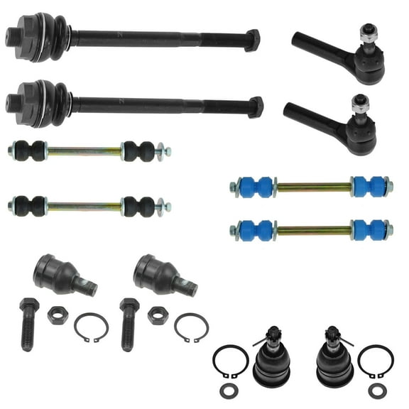 TRQ Front Tie Rod End Ball Joint Sway Bar Link Steering Suspension Kit 10pc New PSA59921 Fits select: 2001-2010 CHEVROLET SILVERADO, 2001-2010 GMC SIERRA