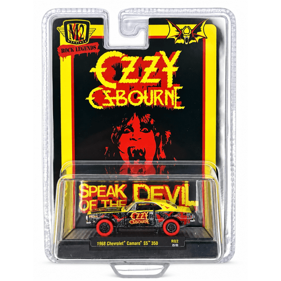 Collectible ROCK LEGENDS: OZZY OSBOURNE M2 Machines 1968 Chevy Camaro SS 350 Chase