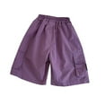 thumbnail image 4 of Little Boys Cargo Shorts for Kids Lightweight Casual Straight Leg Regular Summer Shorts with Pockets Boy Outfits 3-4 Years Boys Clothes, 4 of 7