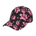 thumbnail image 6 of Lsque Lilies Flowers Baseball Cap Trucker Low Profile Hat Golf Dad Hat Adjustable Original Classic Unconstructed Plain Cap Men Women, 6 of 9