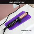 thumbnail image 4 of Funda de silicona resistente ZAXOP para planchas, rizadores y herramientas de calor (morado), 4 of 5