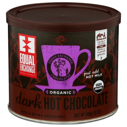 (Pack of 6) Equal Exchange Dark Organic Hot Chocolate 12 oz