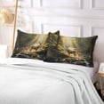 thumbnail image 5 of Deer in Forest Plush Pillow Cases Queen Size Ultra Soft Warm Pillowcases with Zipper 20"x30", 5 of 9
