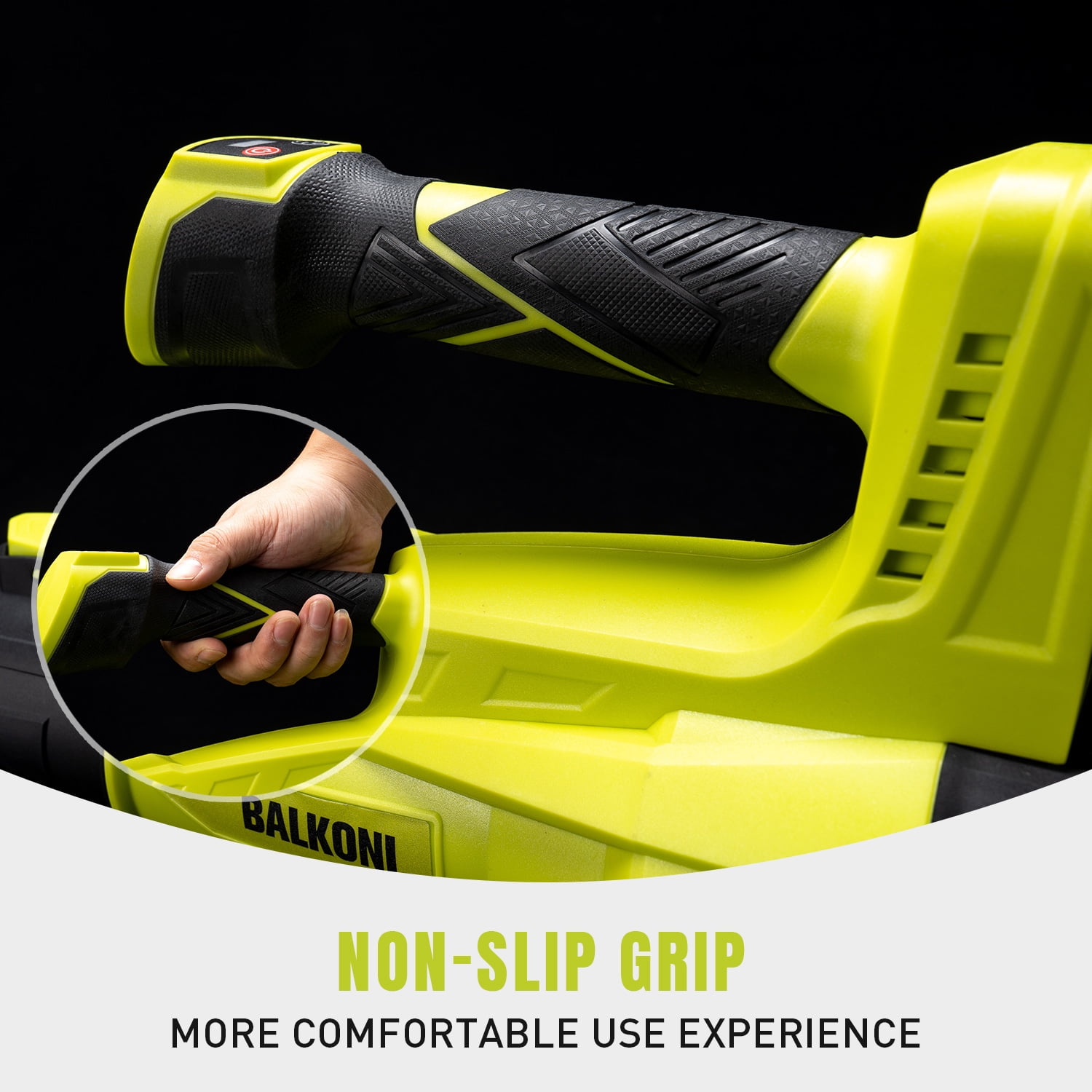 BALKONI 180 MPH at 700 CFM With 2x4.0Ah Batteries & Charger Powered Cordless Leaf Blower, Heavy-Duty Brushless, 6-Speed Adjustable