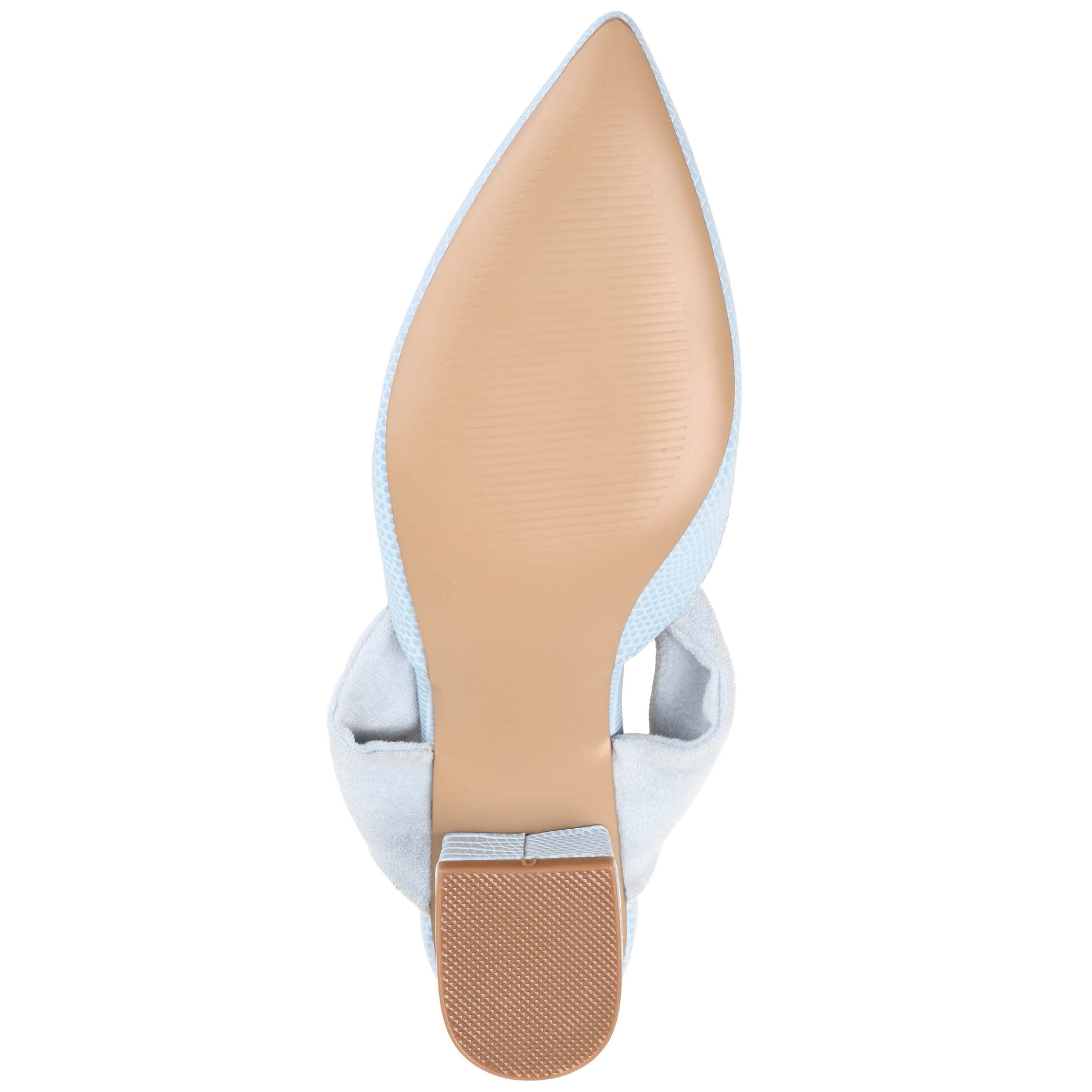 Journee Womens Melora Slip On Pointed Toe Mules Flats