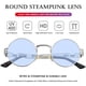 thumbnail image 4 of Gafas de Sol Redondas Steampunk de Metal AIEYEZO 100% UV400, 4 of 7