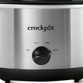 CrockPot 4.5 Quart Silver Manual Slow Cooker with KeepWarm Setting