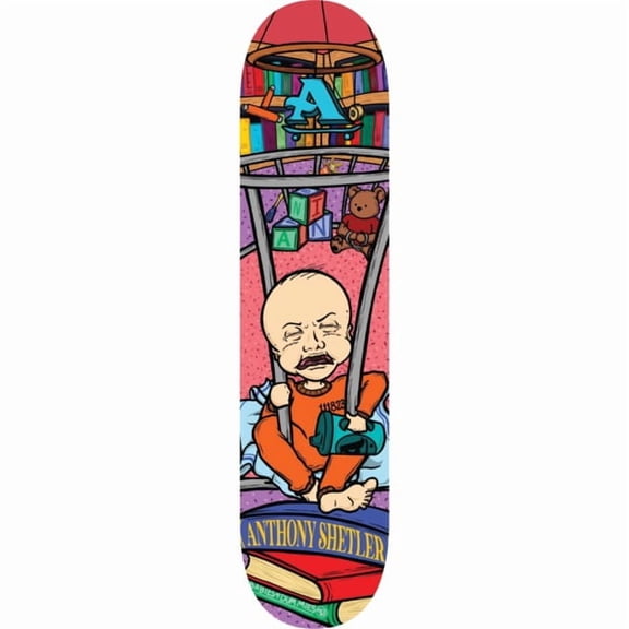 All I Need Skateboards Anthony Shetler Baby Jail Skateboard Deck - 8.1" x 32" (Deck Only)