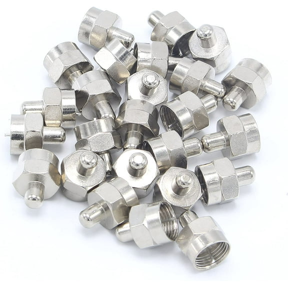 TERMINATOR, SCREW-ON F PORT CAP, 75 OHM, NON DC BLOCKING 5-2300HHZ FOR CABLE TV & OTA APPLICATION - 8 PACK