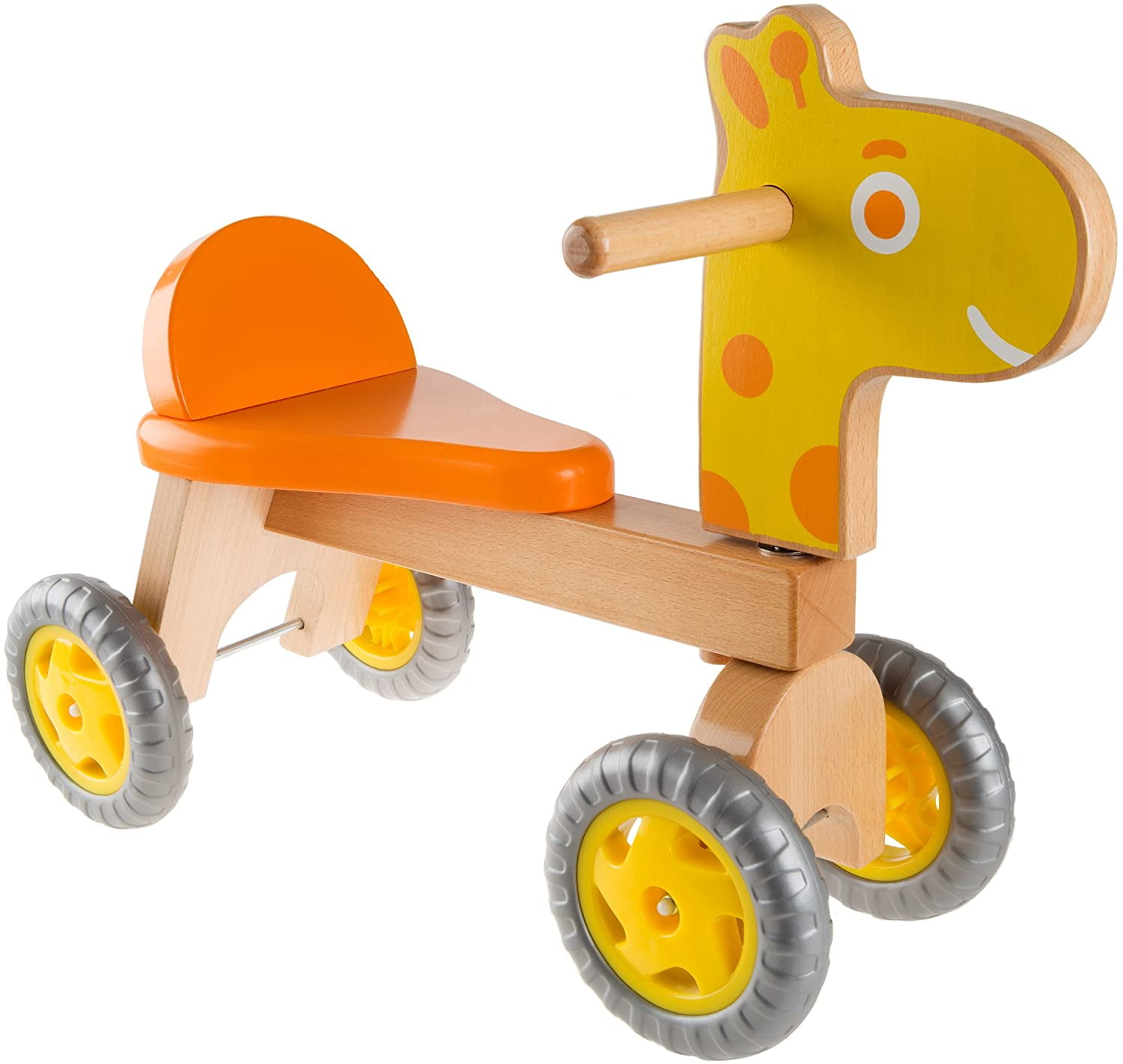wooden giraffe pull toy