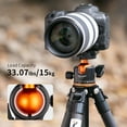 thumbnail image 4 of K&F CONCEPT 70"/1.7m Carbon Fiber Porfessional Lightweight Camera Tripod for DSLR Camera//Phone, Travel Tripod for Camcorder,15kg/33.07lbs Load,360 Degrees Ball Head, 4 of 11