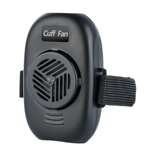Ventilador de puño portátil Ventilador de bolsillo liviano que refresca la cara y el cuello Ventilador personal con Negro