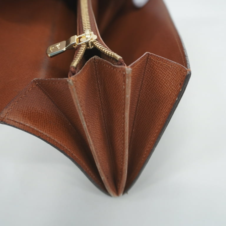 Louis Vuitton Monogram Canvas Double Zipper Wallet M61723