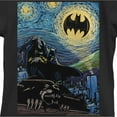 thumbnail image 2 of Girl's Batman The Starry Night Signal Graphic Tee Black Large, 2 of 4