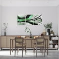 thumbnail image 3 of Marbling Canvas Wall Art Watercolor Geometry Marble Wall Decorations Modern Abstract Aesthetic Poster Prints Green Black Lines Minimalism Artwork Pictures for Bedroom 12"X16"X3Pcs, 3 of 5