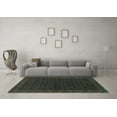 thumbnail image 3 of Ahgly Company Indoor Round Persian Turquoise Blue Traditional Area Rugs, 7' Round, 3 of 4