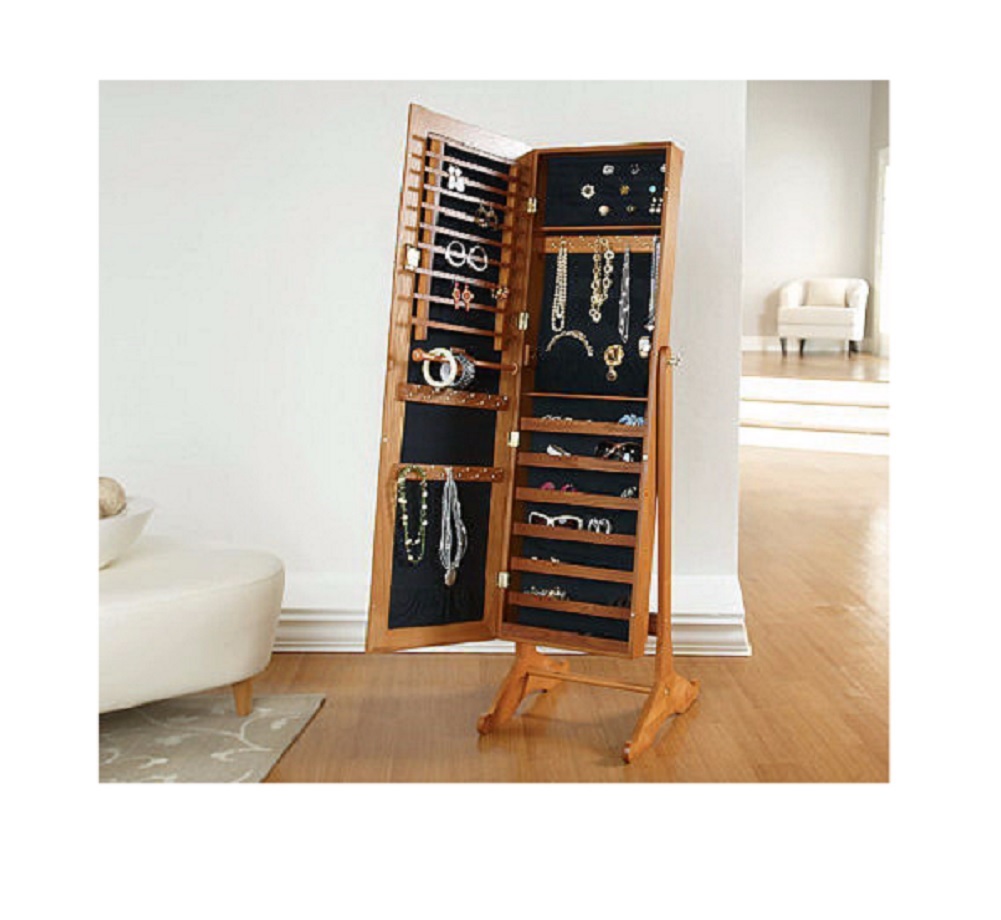Lori Greiner Safekeeper Jewelry Box Mirrored Armoire Arm Designs