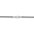 thumbnail image 2 of White Sterling Silver chain Spiga (Wheat) 24 in 2.2 mm, 2 of 4