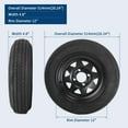 thumbnail image 5 of Gravee 2-Pack Trailer Tire On Rim 4.80-12 480-12 4.80x12 ,4 Lug on 4 in PCD 12 in Wheels, 5 of 6