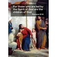 thumbnail image 2 of ArtsyQuotes 24x32 White Modern Wood Framed Museum Art Print Titled - Bible Verse Quote Romans 8:14, Carl Bloch - Suffer the Children, 2 of 4