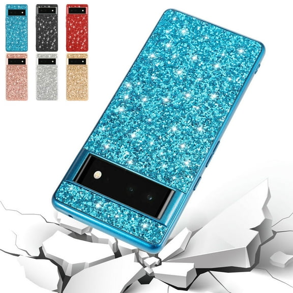 For Google Pixel 6 Pro Bling Glitter Slim Shockproof Soft TPU Back Case Cover For Girls Women