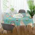 thumbnail image 5 of Coolnut Easter Rabbit Rectangle Tablecloth Spill-Proof Polyester Table Cloth Table Cover for Kitchen Dining Picnic Holiday Party Decoration,60"x108", 5 of 7