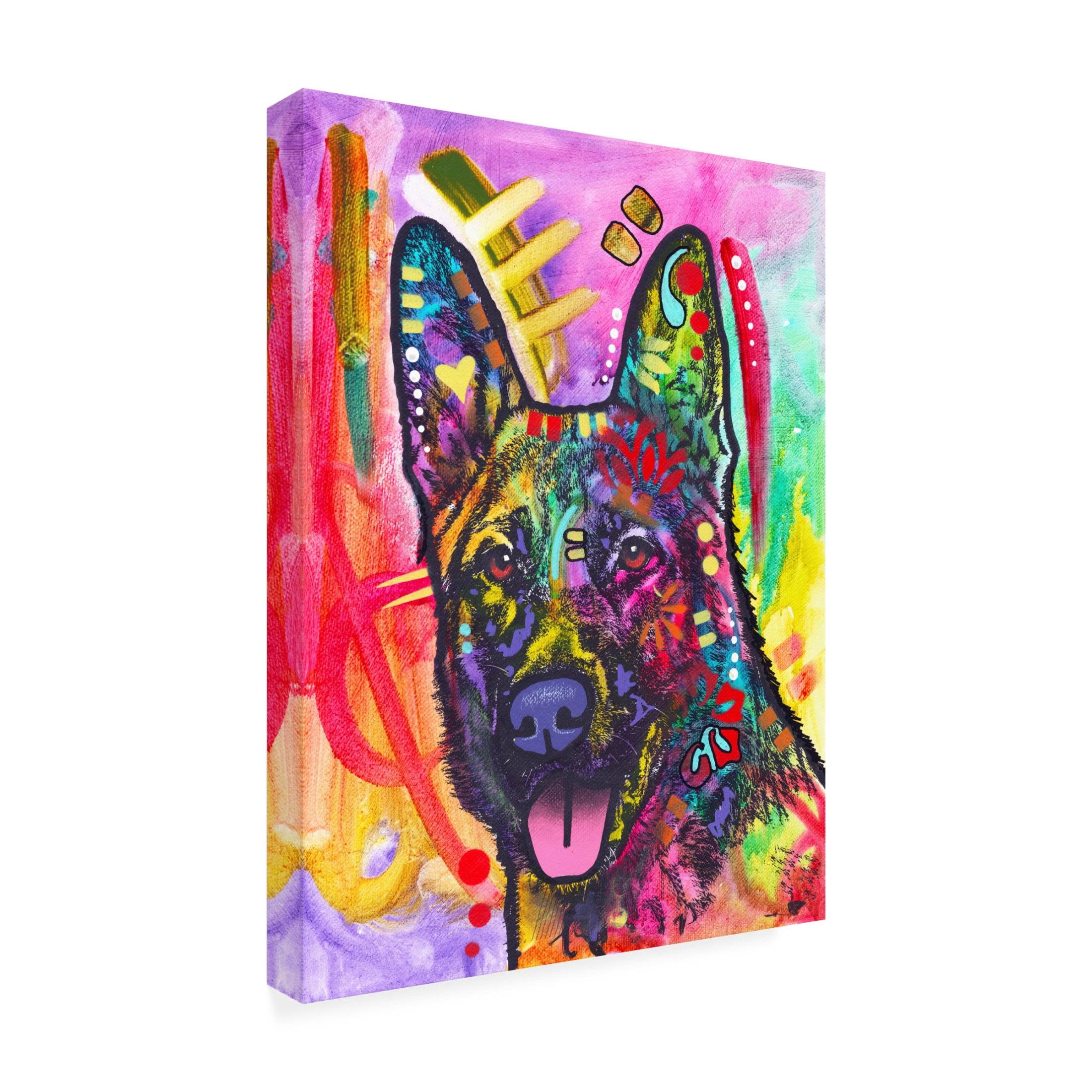 Canvas Wall Art - Dean Russo 'Sheppie' Wall Art for Living Room, Bedroom, or Office Décor by Trademark Fine Art - 35 x 47 Inches