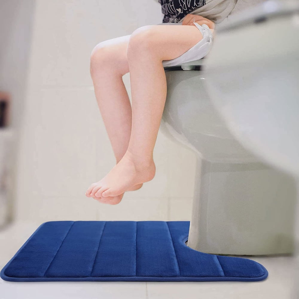 Memory Foam Toilet Bath Mat Memory Foam Rugs UShaped Absorbent & Soft