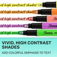 thumbnail image 5 of Sharpie Highlighter, Clear View Highlighter with See-Through Chisel Tip, Stick Highlighter, Assorted, 3 Count, 5 of 5