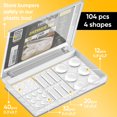 thumbnail image 2 of Vellax Set de 104 topes protectores transparentes de silicona para muebles, 2 of 9