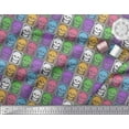 thumbnail image 2 of Soimoi Rayon Fabric Skull Halloween Print Fabric by Yard 56 Inch Wide, 2 of 3