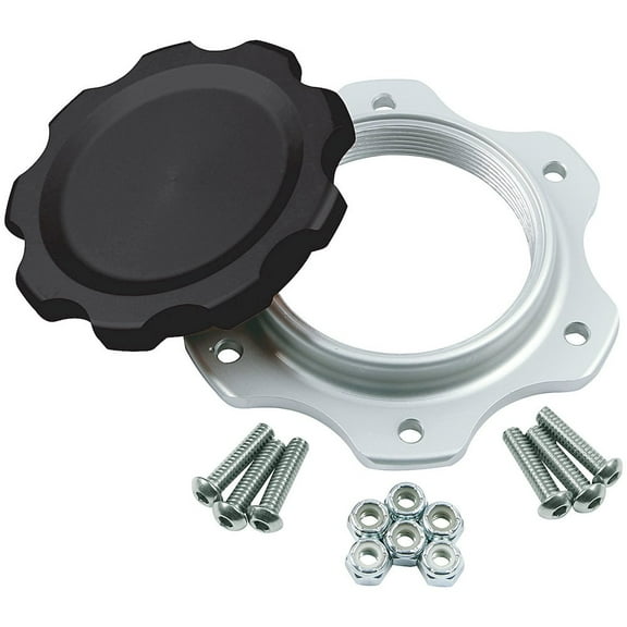 Allstar Performance Fuel Cell Cap and Bung JAZ 6-Bolt Black