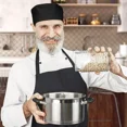 thumbnail image 4 of Gorro Cocinero Chef Cofia Pañuelo Mandarin Ajustable Unisex, 4 of 8