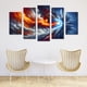 thumbnail image 2 of Cuadro decorativo Cuadros Abigail Abstracto Rojo Azul Fuego y Hielo Set de 5 piezas, 2 of 5