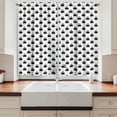 thumbnail image 2 of Ambesonne Owl Print Kitchen Curtains, Repeating Cartoon Style, 55"x30", Charcoal Grey and White, 2 of 3