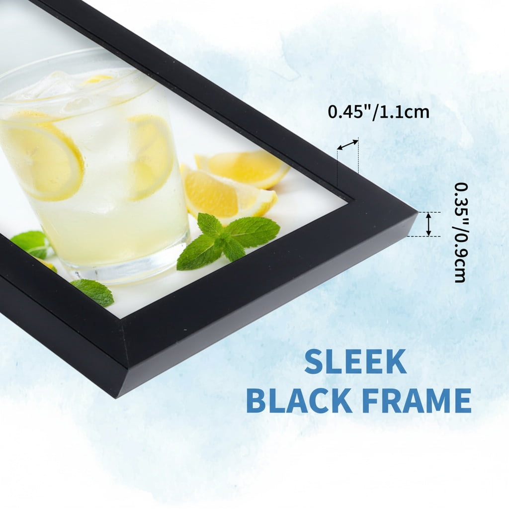 Black 4x6 Picture Frames for Wall Mounted and Tabletop Display, 18 Pack