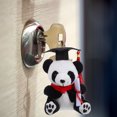thumbnail image 4 of 2Pcs Graduation Plush Panda Keychain Panda Charm Key Chain Hanging Pendant Animal Key Chain, 4 of 8