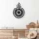 thumbnail image 5 of Reloj de pared para sala de estar moderno, reloj de cocina, reloj de pared silencioso minimalista, negro, 5 of 9