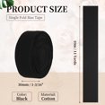 thumbnail image 2 of Uxcell Single Fold Bias Tape, Wide Cotton Bias Binding Tape Hemming for DIY Crafts Garment Sewing Seaming Piping Black, 2 of 7