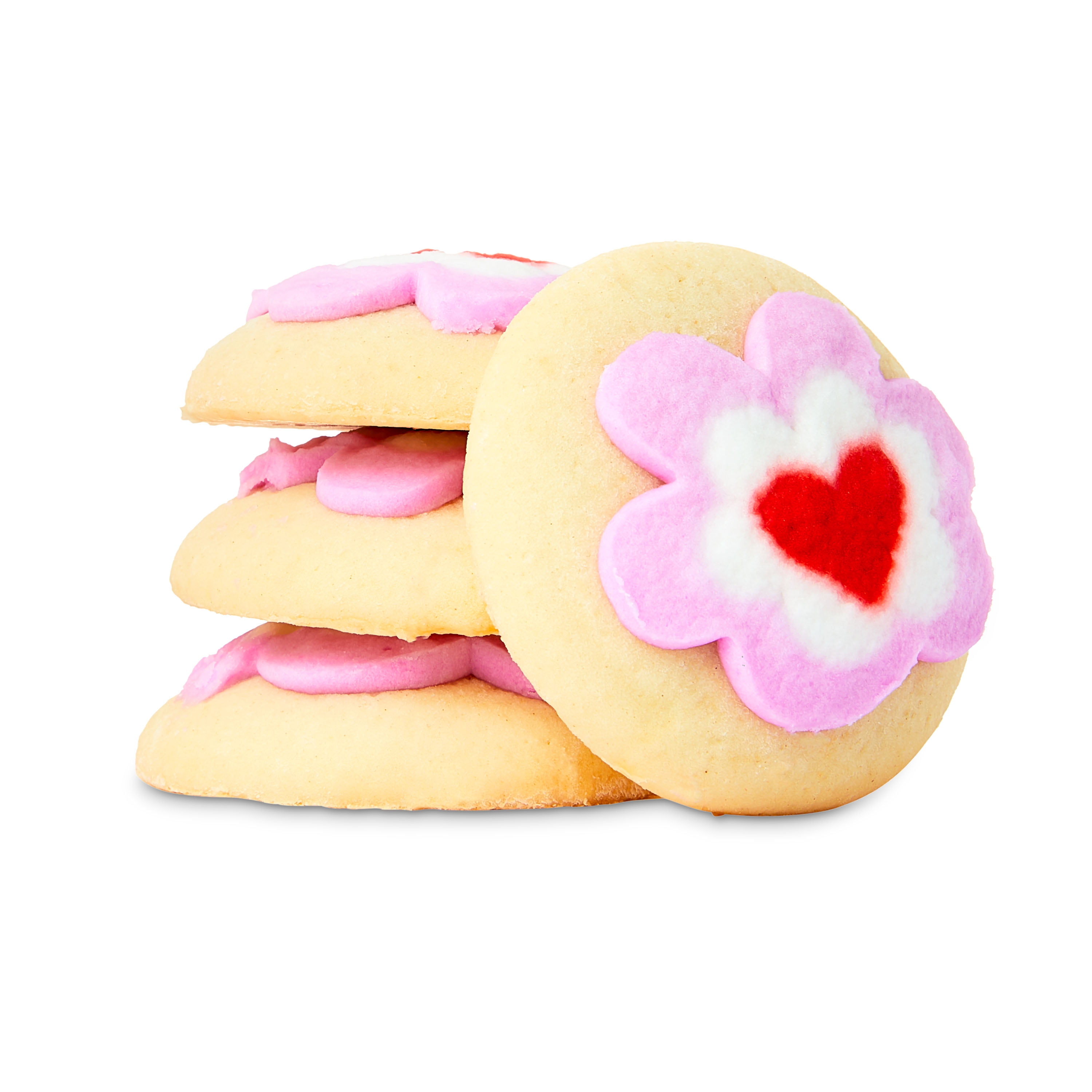 Freshness Guaranteed Valentine's Day Flower Frosted Cookies, 13.5 oz, 10 Count