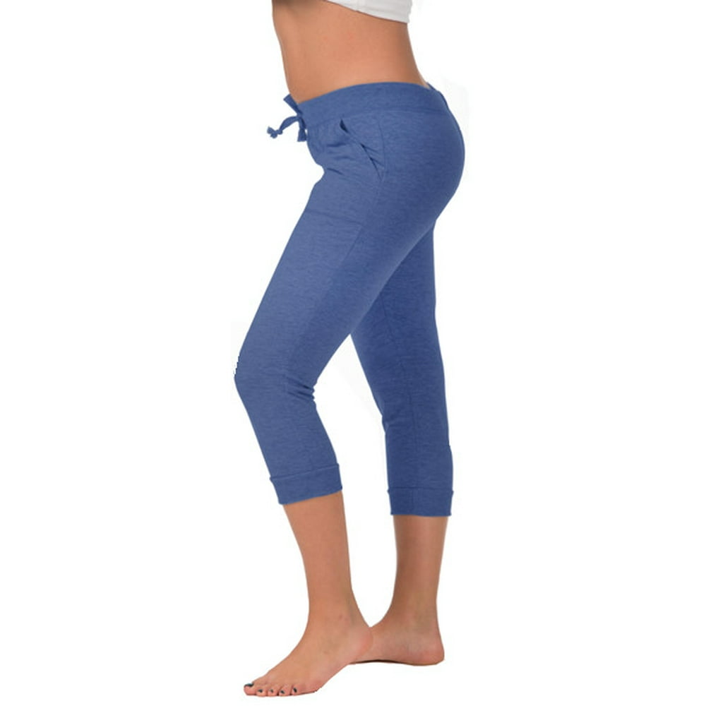 Coco-Limon - Coco Limon Women's Frech Terry Capri Length Joggers Wth 2 Front Pockets - Available