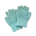 thumbnail image 2 of Sunvit-Panties Winter Warm Unisex Knit Cotton Gloves, Green Finger-Separated Gloves with Ribbed Cuffs - Breathable for Daily Commute & Outdoor Use,Size M, 2 of 3