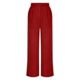 thumbnail image 6 of ABATAB Dress Pants for Women Business Casual Work Pants High Waist Stretchy Palazzo Trousers Pull on Office Slacks Bottoms, 6 of 7