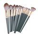 thumbnail image 4 of 14 brochas de maquillaje portátiles para sombras de ojos premium para novias, mejores amigas y adultos. Varilla verde, 4 of 9