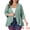 Green, variant on DARING DIVA Women's Plus Open Front 3/4 Sleeve Draped Ruffle Cover Up 1X Green