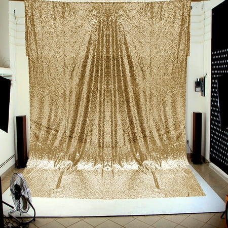 booth backdrop gold background decor studio tablecloth silver sequins camera shiny